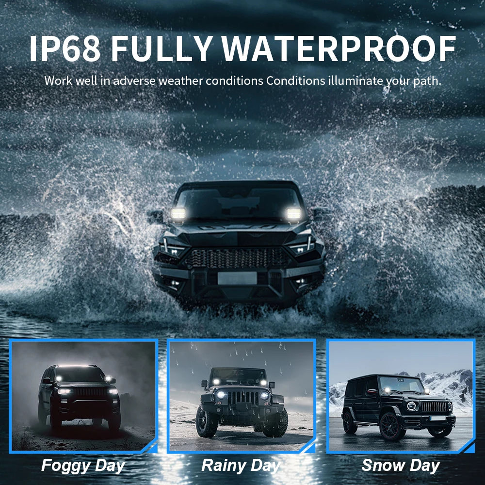 4 Inch NLpearl LED Work Light Bar Off Road Spot Beam Lamp for Car Truck ATV 4x4