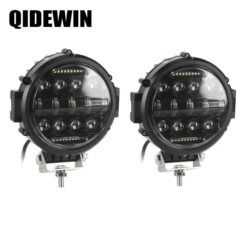 7 Inch 150W LED Work Light Bar Round Spot Driving Fog Lamp Offroad 4x4 SUV Truck 4WD