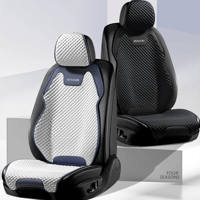 Ice Silk Car Seat Cushion – Breathable, Universal Fit, All-Season Comfort & Durability for Front Seats