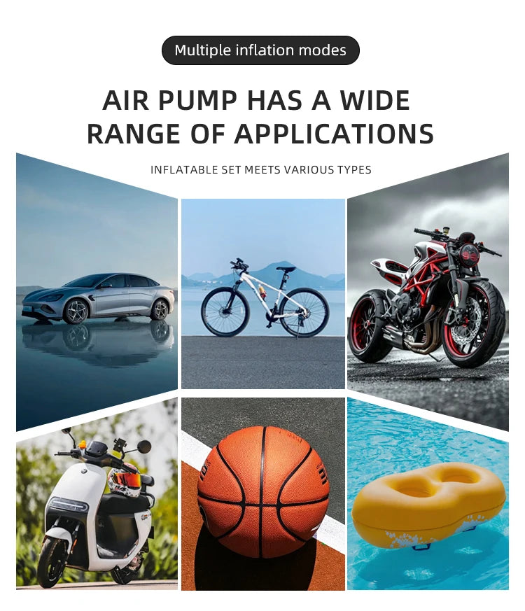 Xiaomi Smart Digital Tire Inflator Mini Air Pump Portable Compressor for Car & Bike