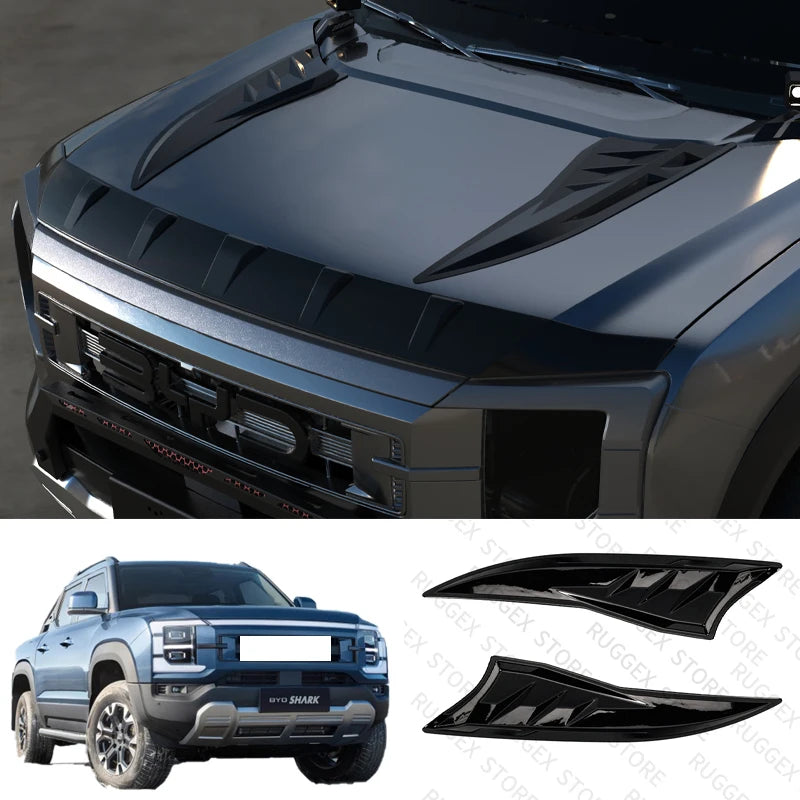 Hood Decoration Stickers For BYD Shark 6 2024-2025 Sports Hood Decal Car Accessories