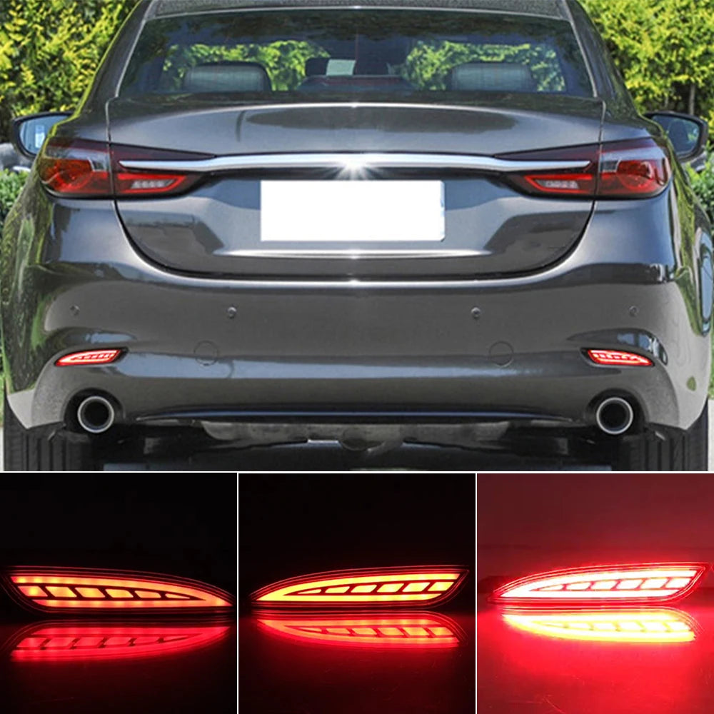 For Mazda 6 2018-2021 CX-5 2022-2023 LED Rear Bumper Fog Light Tail Brake Lamp Set
