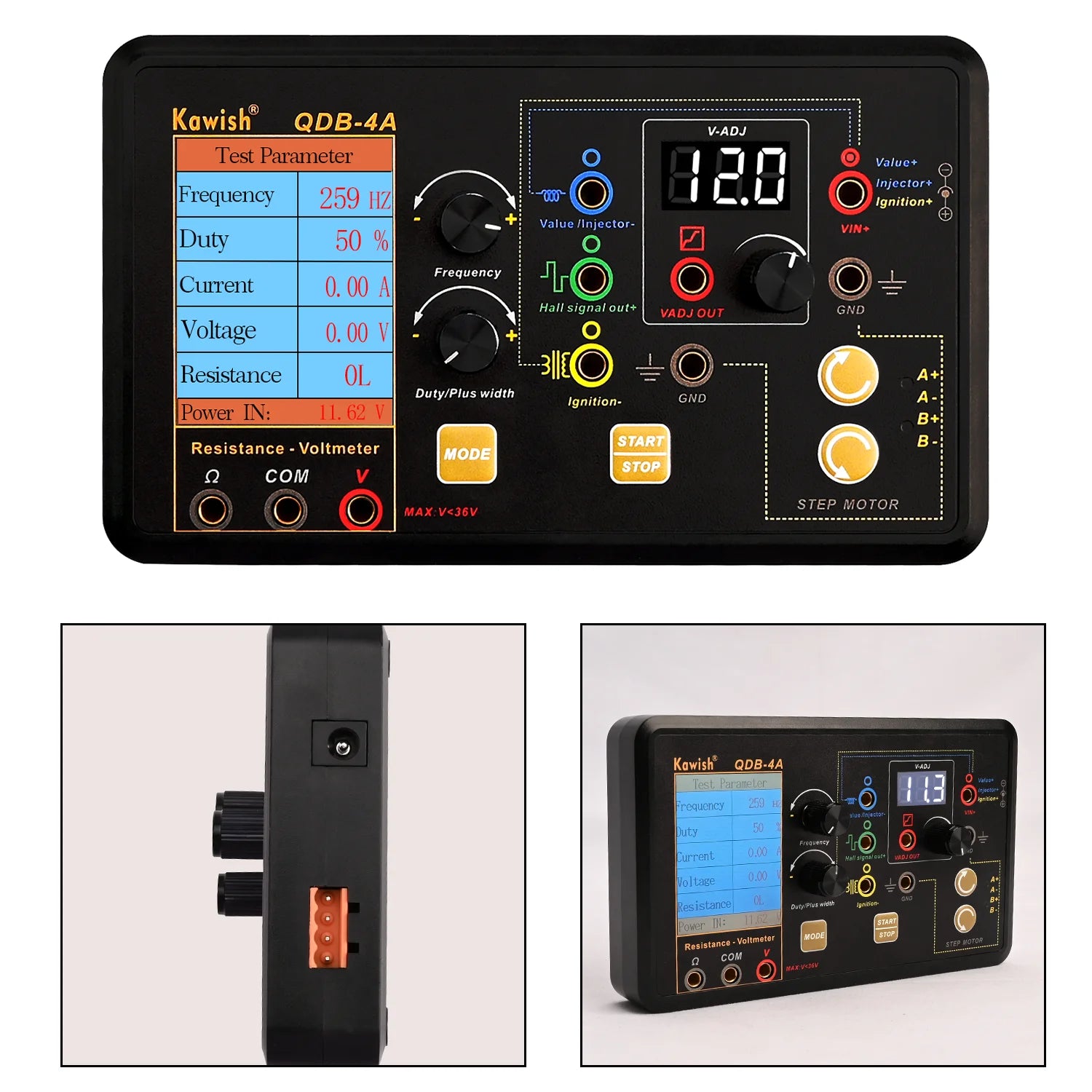 2025 Auto Ignition Coil Tester Injector Solenoid Valve Stepper Motor Fault Detector