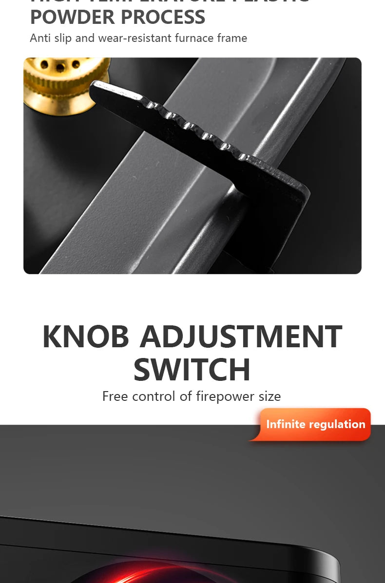 BISINNA 5800W High-Power Portable Camping Gas Stove – Outdoor Cassette Burner for Hiking, Trekking & Picnic