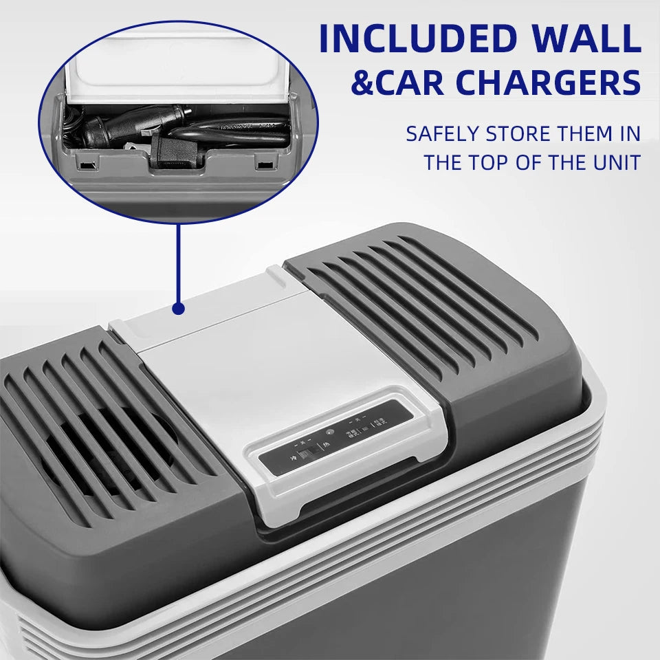 25L Car Refrigerator Cooler Warmer 12V 220V Mini Fridge for Truck RV Camping Travel