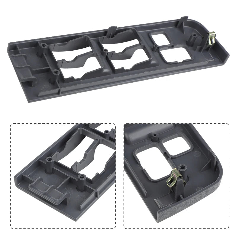 Toyota Land Cruiser FJ80 Front Driver Window Switch Bezel Trim Gray Panel 1991-1997