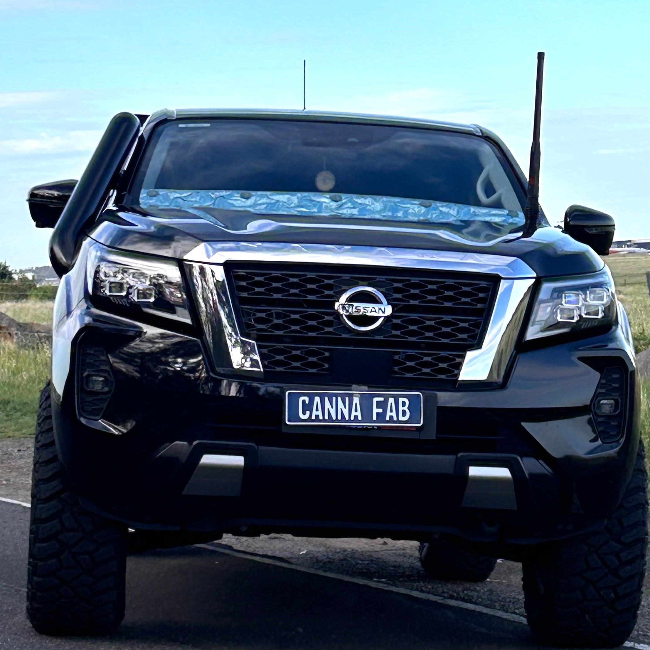 Nissan Navara NP300 4.5" Teardrop Snorkel for Stock Airbox - Kit - Canna Fabrication