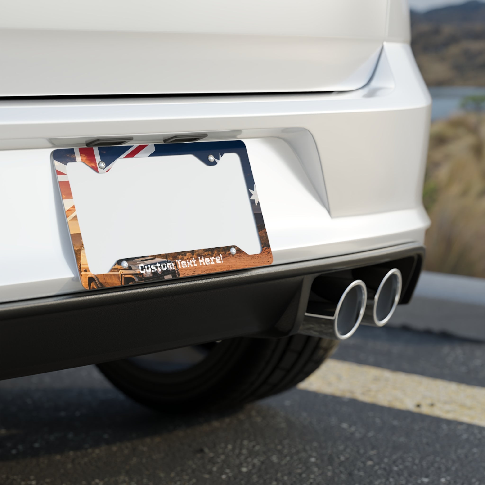 Australia Flag 4x4 License Plate Frame – Rugged Off-Road Design