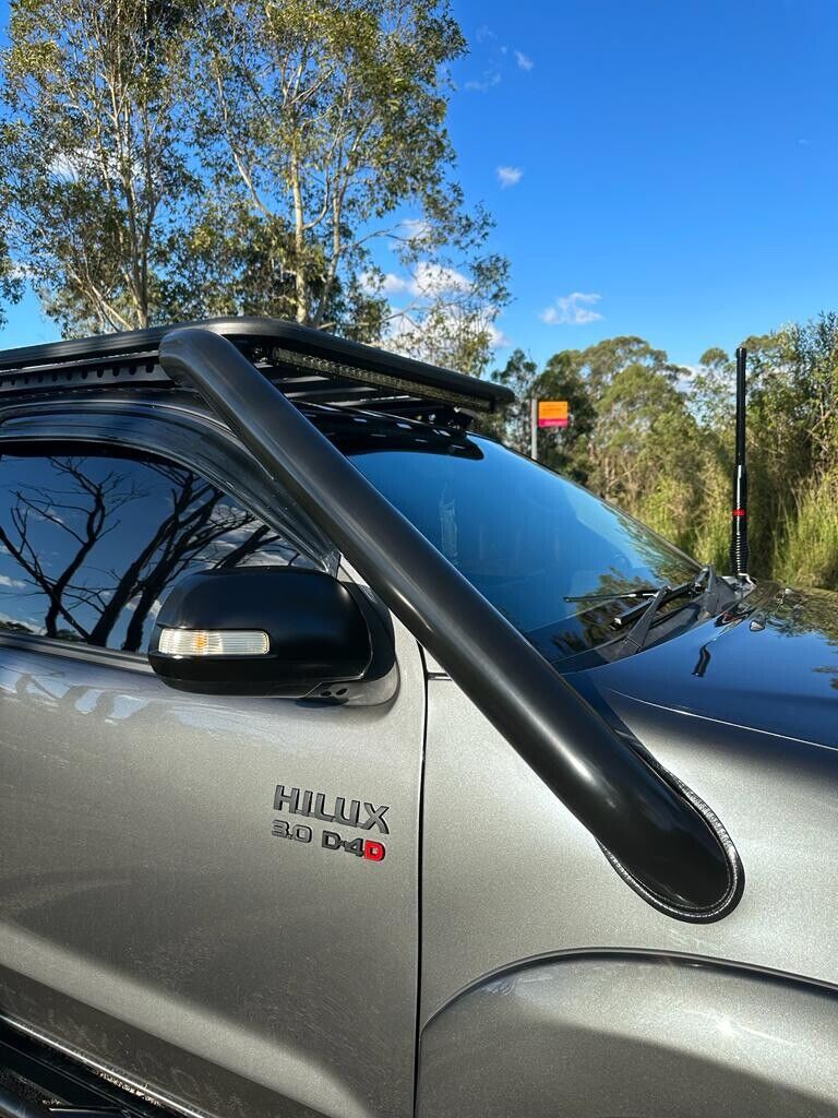 Short Entry Snorkel Stainless Steel Black Suitable For Toyota Hilux N70  2005-2015