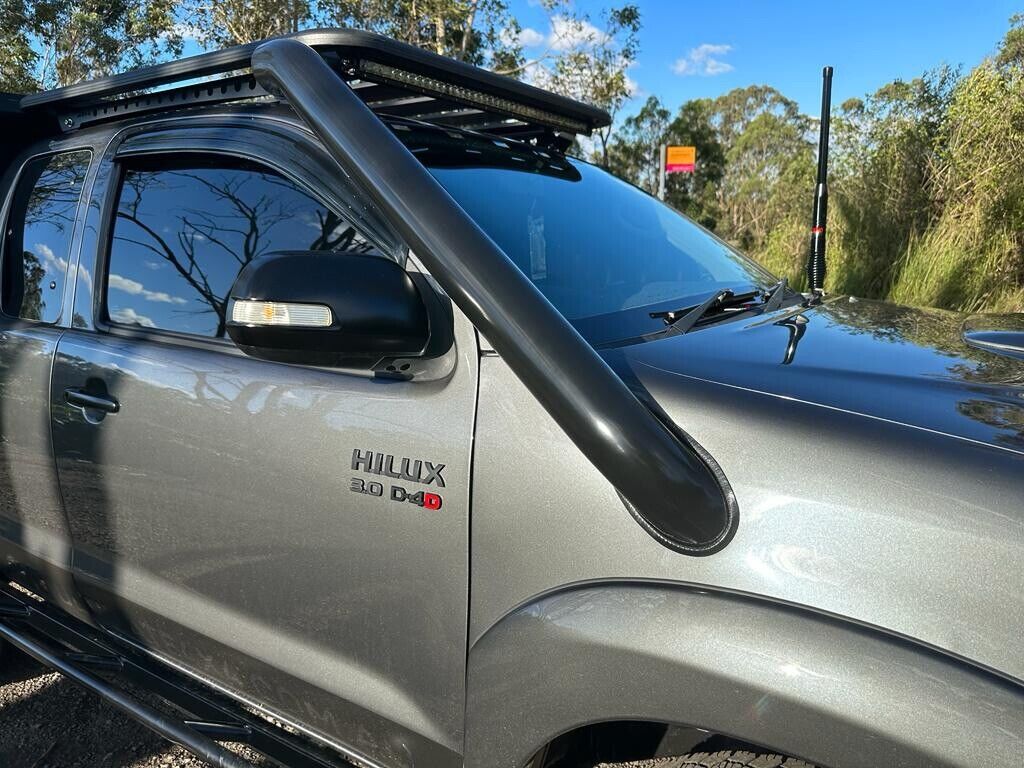 Short Entry Snorkel Stainless Steel Black Suitable For Toyota Hilux N70  2005-2015