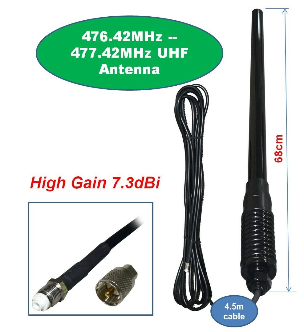 HEAVY DUTY UHF Antenna for GME UNIDEN ORICOM UHF CB 7.3dBi High Gain FIBREGLASS