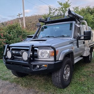 3 Loop Bull Bar and Skid Plate Set Suitable For Toyota Landcruiser 76/78/79 Series 2007 - 2016