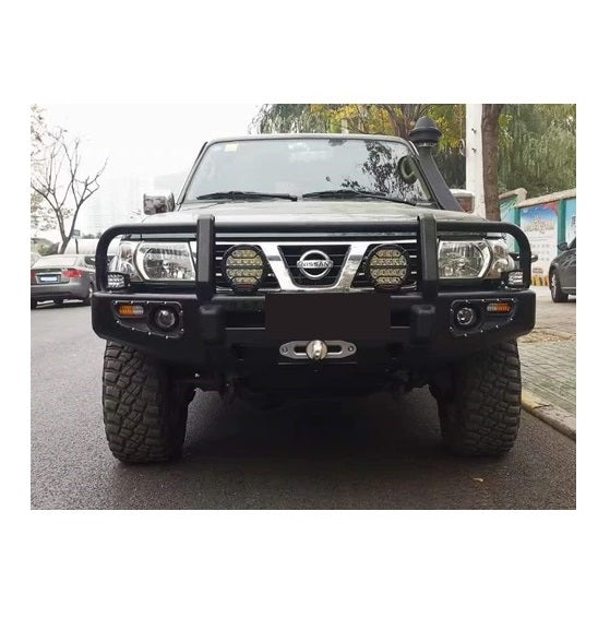3 Loop Bull Bar and Skid Plate Set Suitable for Nissan Patrol Y61 2000-2004