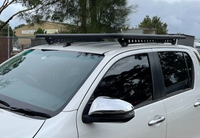 Ultimate Adventure Aluminium Flat Platform Dual Cab Roof Rack Suitable For Toyota Hilux N80 2015+