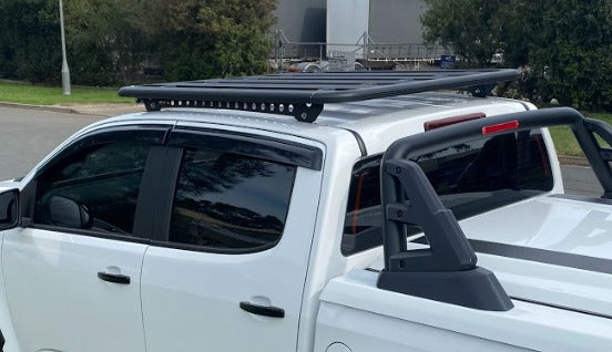 Upper Roof Rack Ultimate Adventure Aluminium Flat Platform Suitable For Holden Colorado Dual Cab