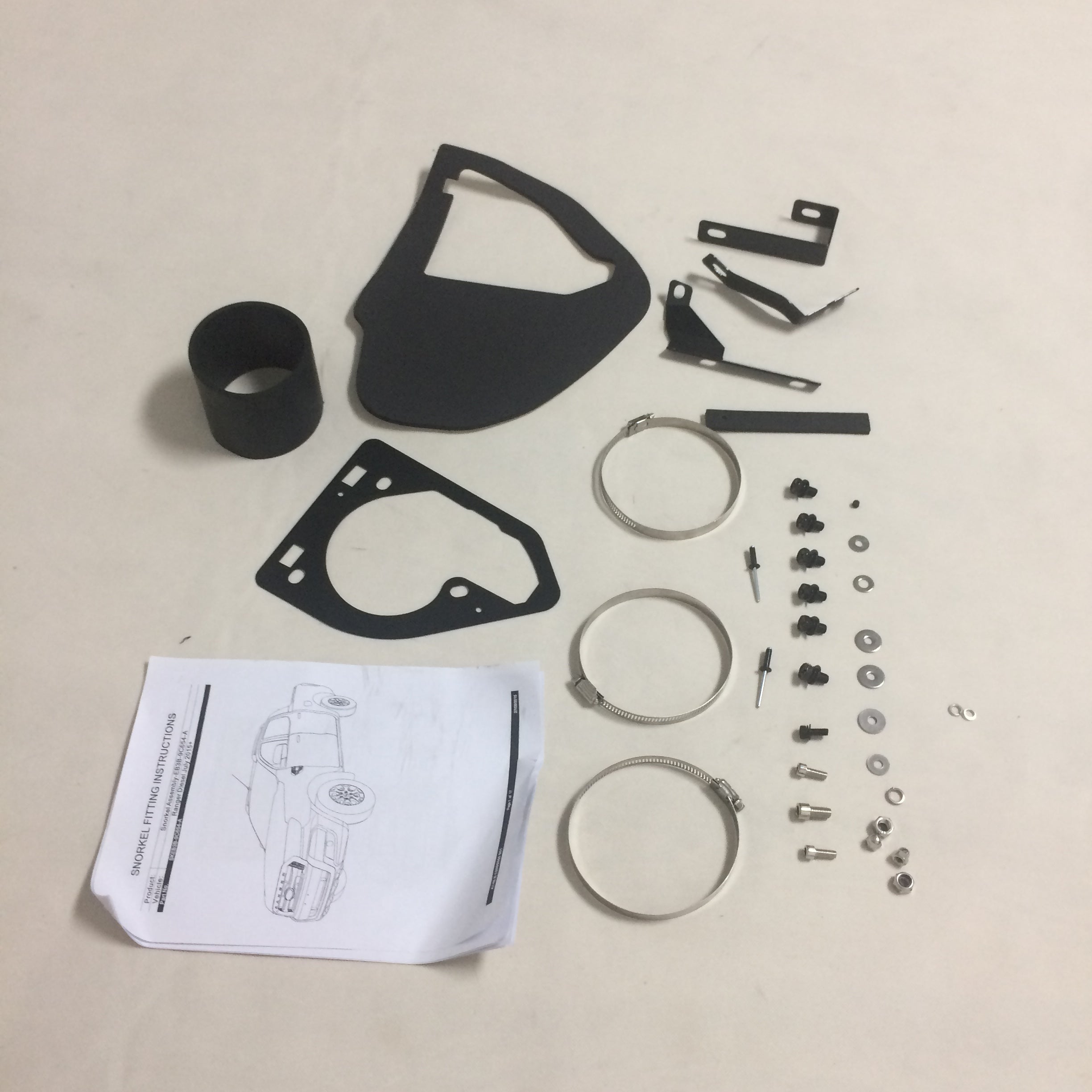 Front Short Entry Plastic Snorkel Kit Trim Panel Assembly Suitable For Ford Ranger T7 MK2  2015-2017