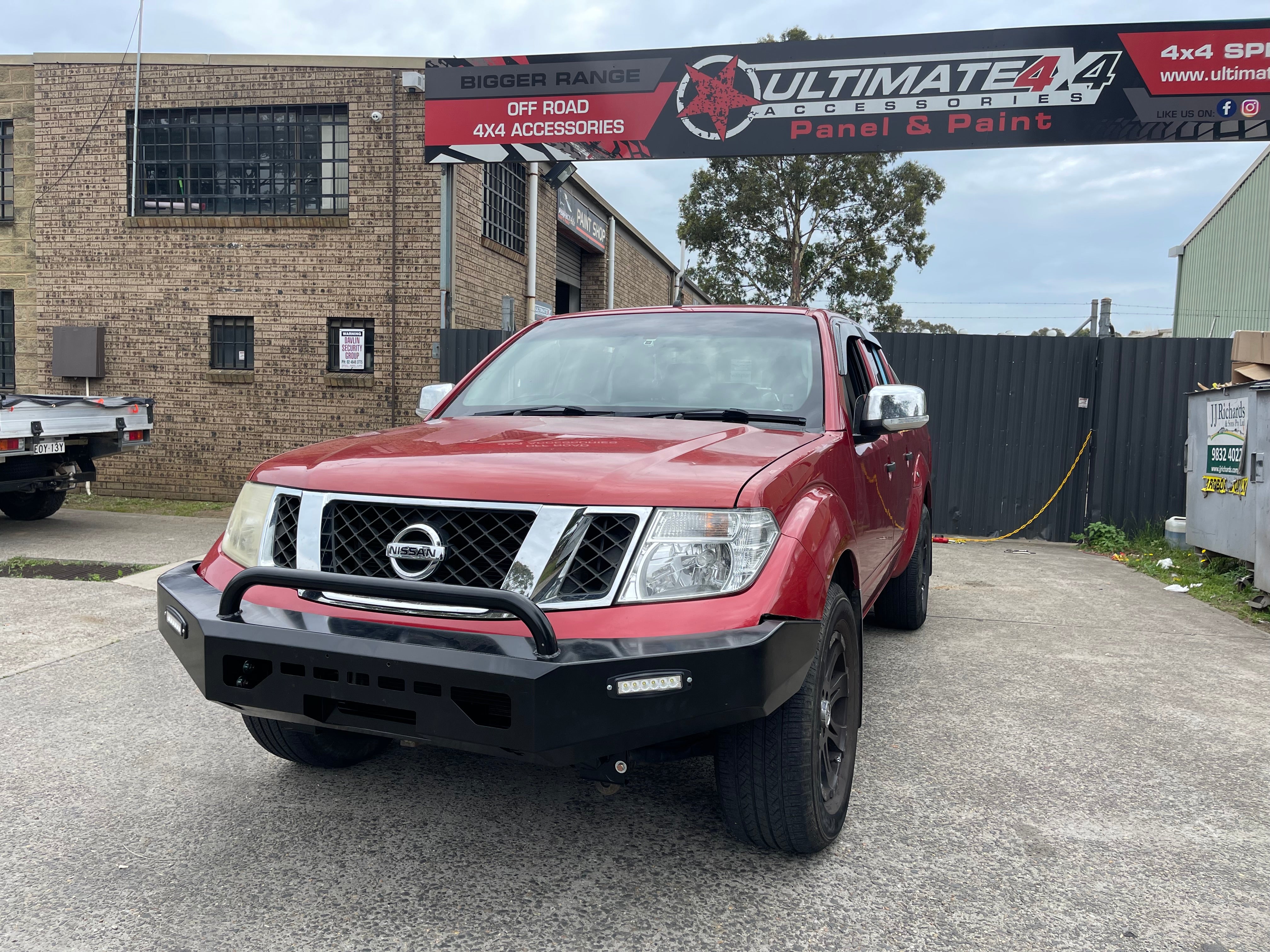 Single Loop Bull Bar & Skid Plate Set Suitable For Nissan Navara D40 2006-2011