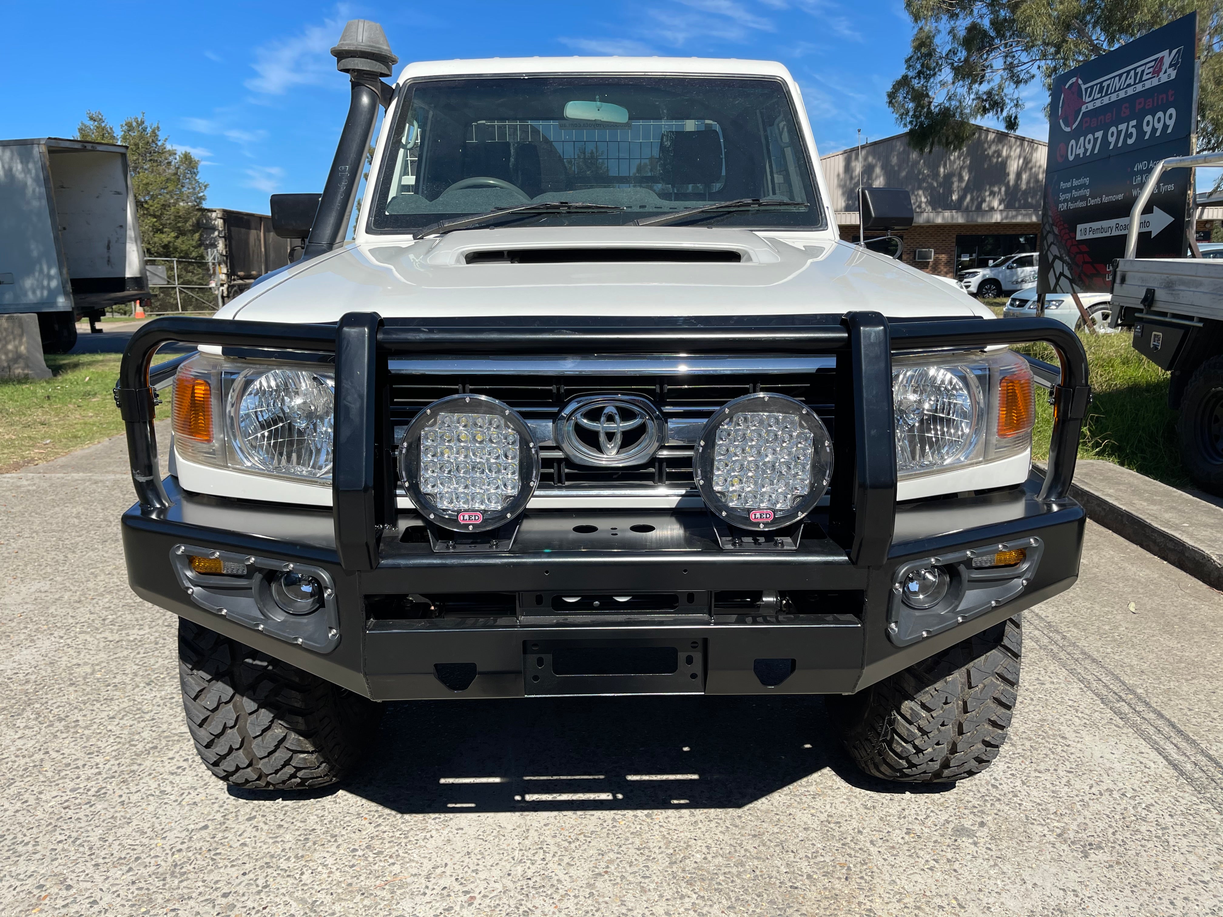 3 Loop Bull Bar and Skid Plate Set Suitable For Toyota Landcruiser 76/78/79 Series 2007 - 2016