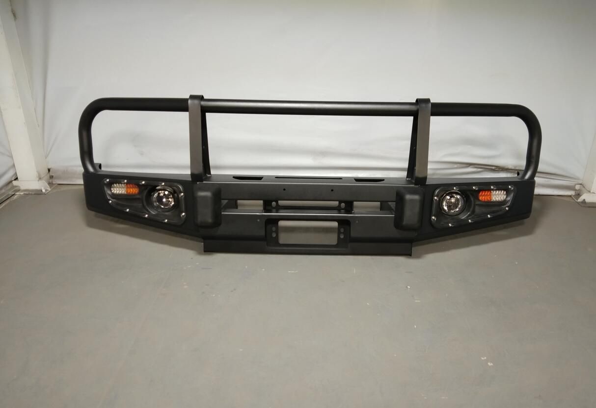 3 Loop Bull Bar Winch & Skid Plate Set Assembly Suitable For Nissan Patrol Y60 1989-1997