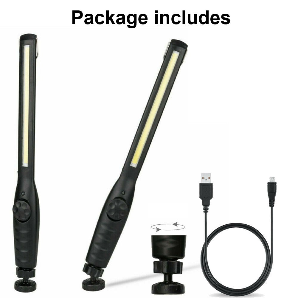 USB Rechargeable Torch LED Strip Work Light 60000LM With Charging Cable