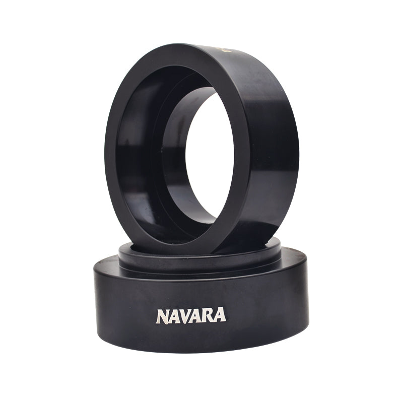 Rear Coil Spring Spacers Aluminum 50mm black Suitable For Nissan Navara NP300