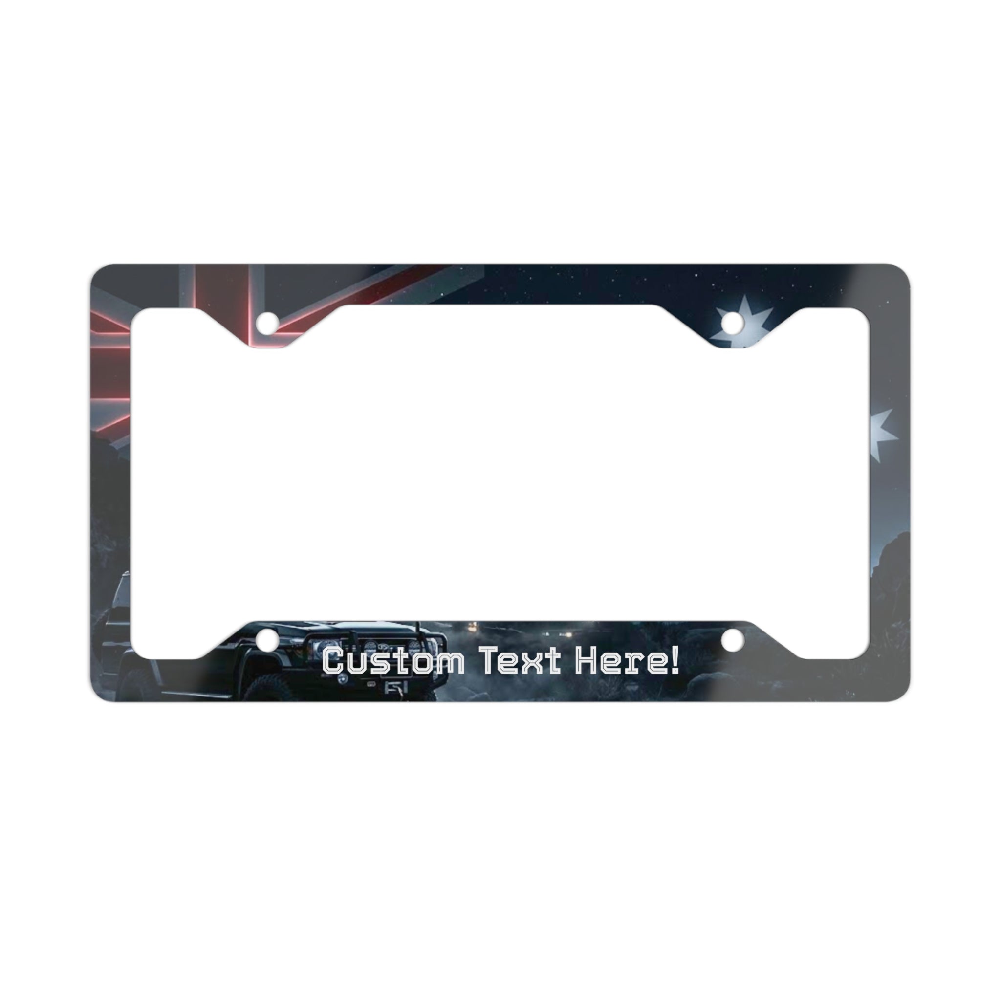 Australia Flag 4x4 License Plate Frame – Rugged Off-Road Design