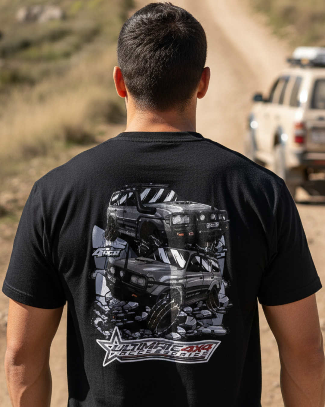 Ultimate 4x4 Adventure Black Shirt 100% Cotton DTF Print