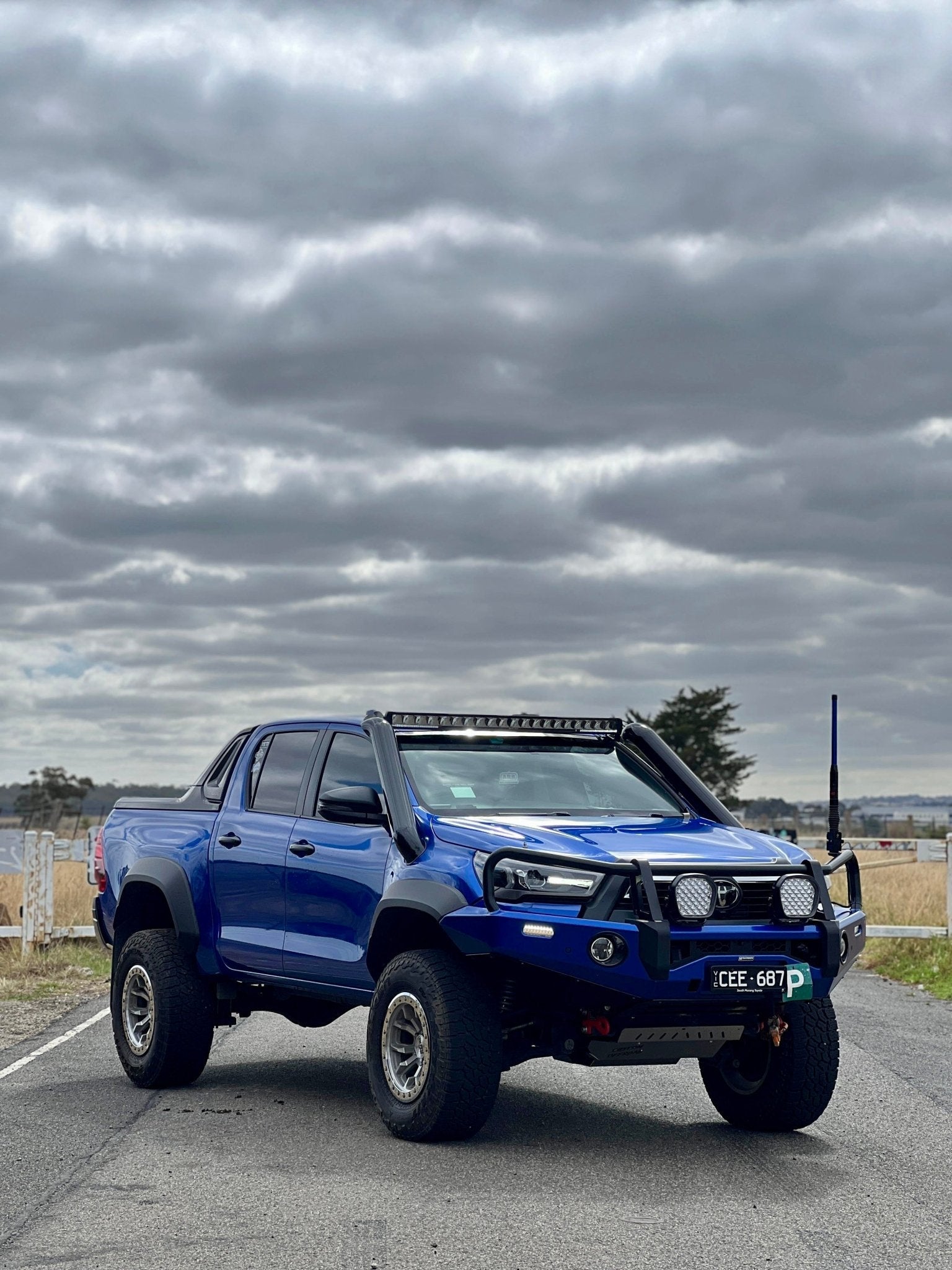 Toyota Hilux N80 Twin Snorkel's - Snorkels - HLX - 4.5" - TWIN - TD - SM - Canna Fabrication