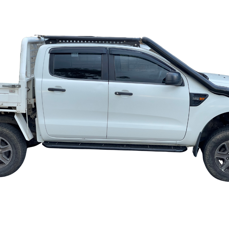 Pair Of Heavy-Duty Side Steps With Brush Bar Mounting Brackets Suitable For  Ford Ranger PX1/PX2/PX3 2012-2015