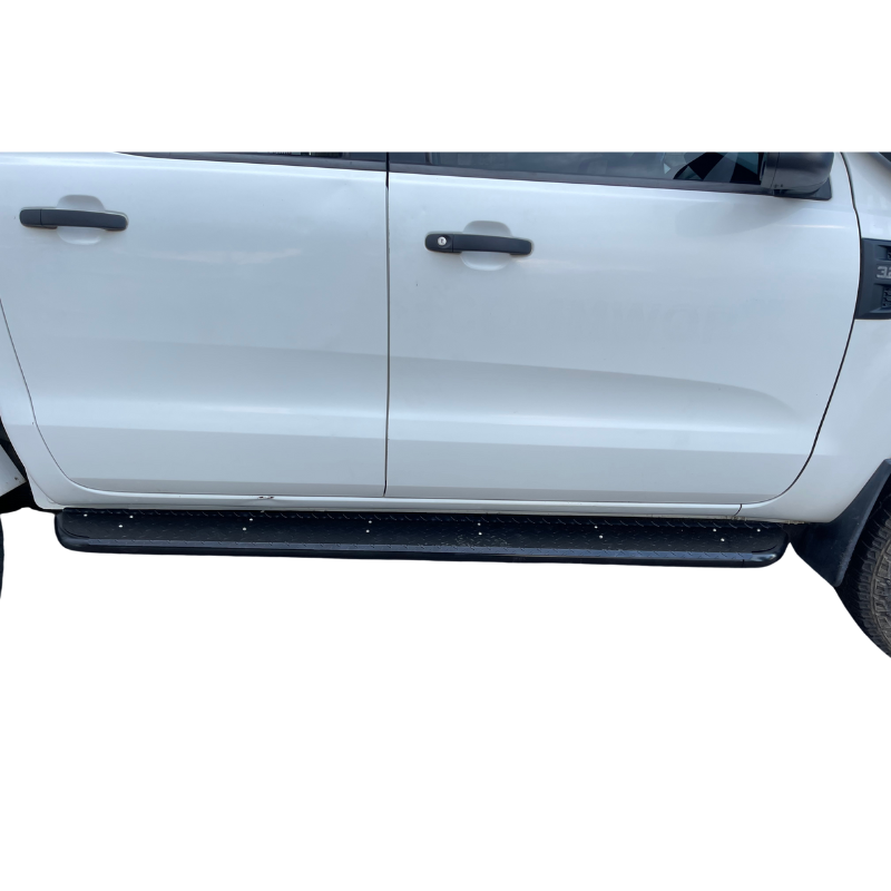 Pair Of Heavy-Duty Side Steps With Brush Bar Mounting Brackets Suitable For  Ford Ranger PX1/PX2/PX3 2012-2015