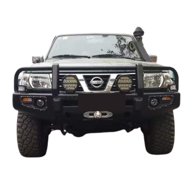 3 Loop Bull Bar and Skid Plate Set Suitable for Nissan Patrol Y61 2000-2004