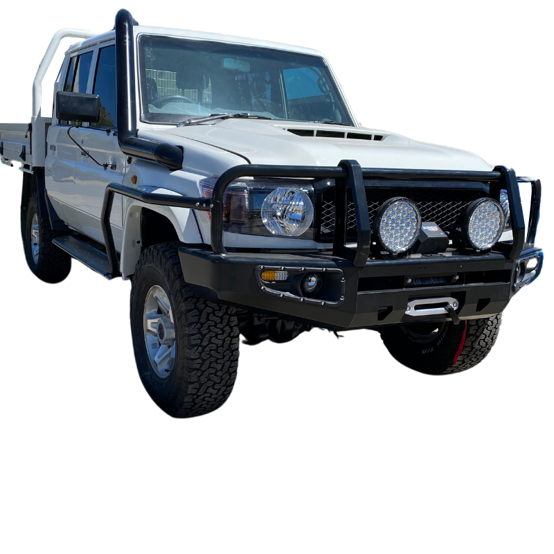 3 Loop Bull Bar & Skid Plate Set Assembly Suitable For Toyota Landcruiser 79 Series 2012-2024  (Dual Cab Only)