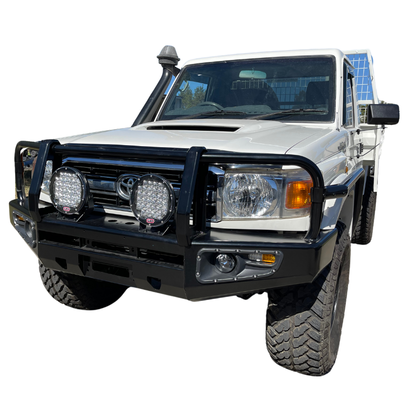 3 Loop Bull Bar and Skid Plate Set Suitable For Toyota Landcruiser 76/78/79 Series 2007 - 2016