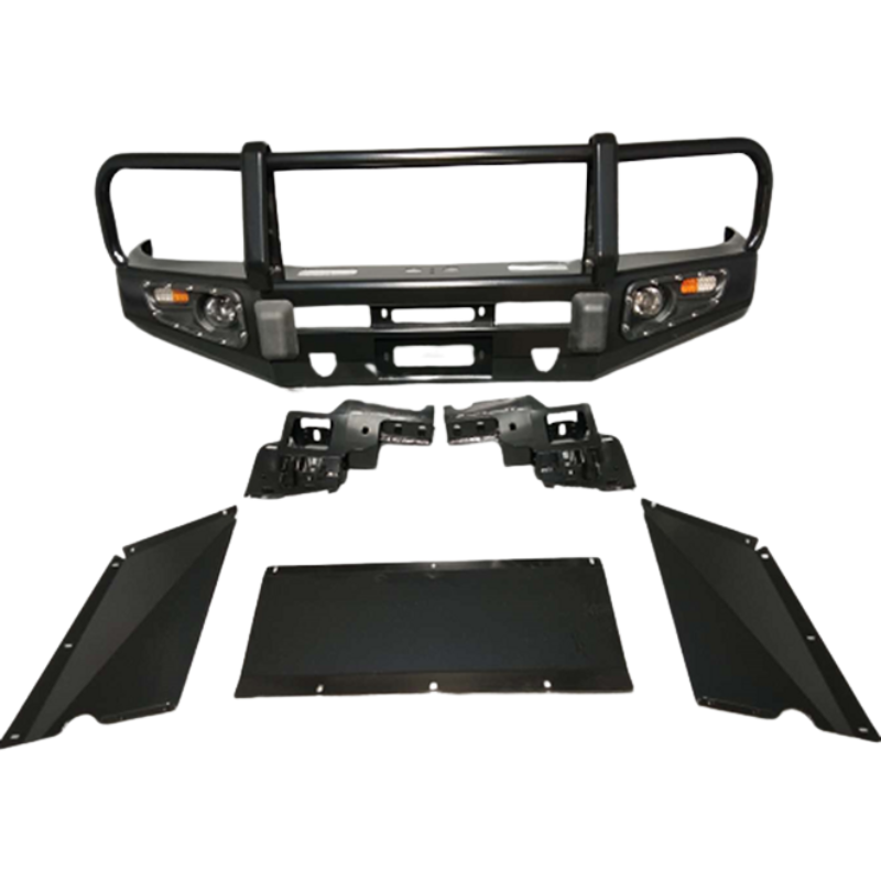 3 Loop Bull Bar & Skid Plate Set Assembly Suitable for Toyota Land Cruiser 80 Series