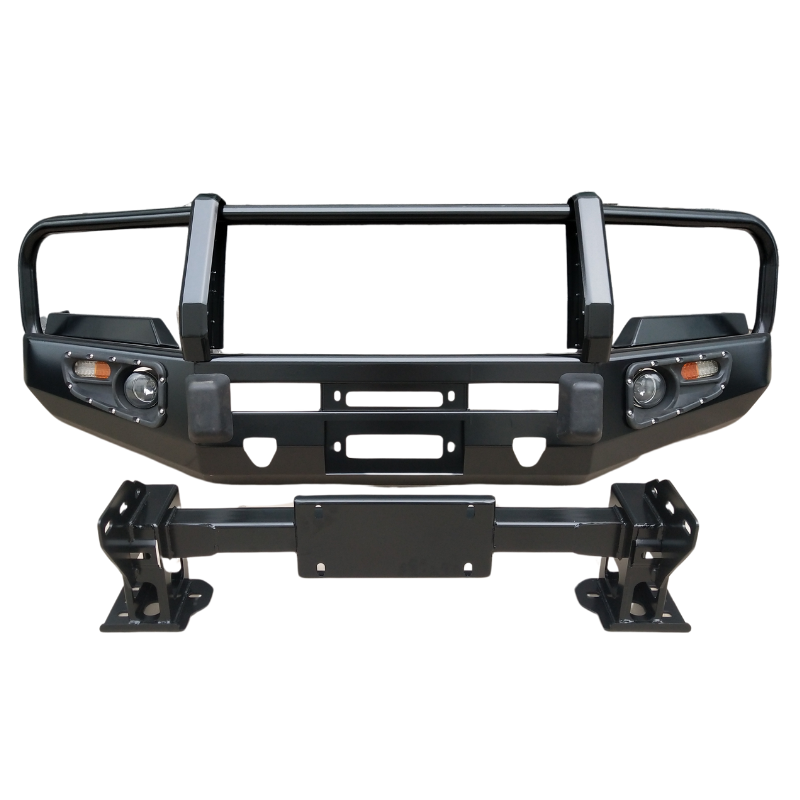 Front 3 Loop Bull Bar & Skid Plate Set Assembly Toyota Land Cruiser 200 Series  2016-2024