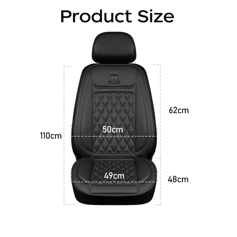 Fast Heating 12-24V Car Seat Cover Electric Heater 25W Flannel Winter Pad Cushion