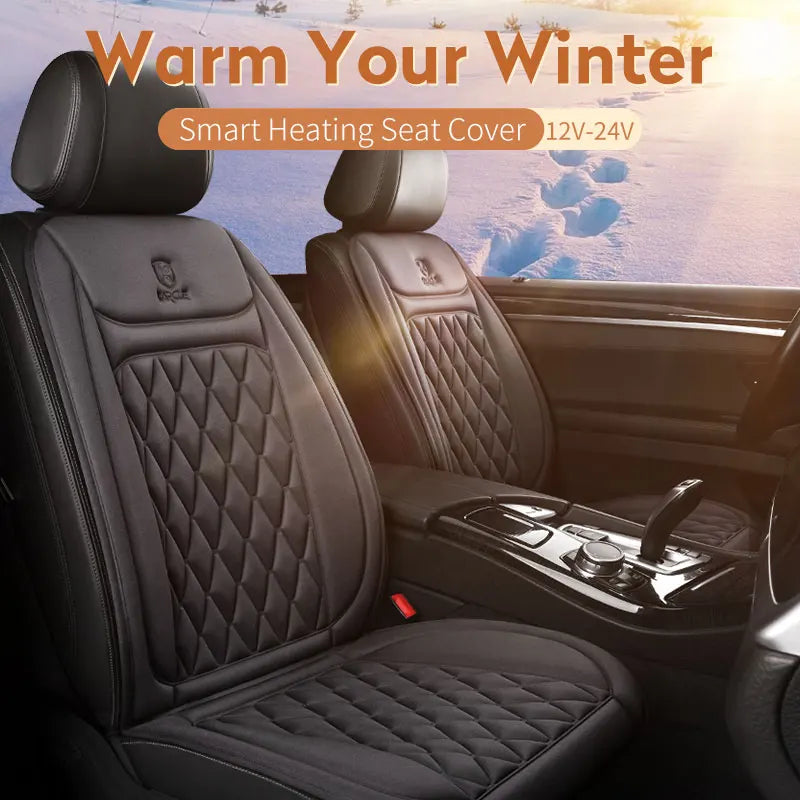 Fast Heating 12-24V Car Seat Cover Electric Heater 25W Flannel Winter Pad Cushion