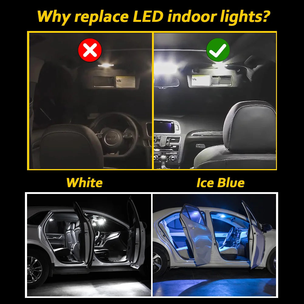 MDNG 7PCS LED Interior & Trunk Light Kit for Toyota Land Cruiser 70 Series (LC70 LC71 LC76 LC79) | Fits 1985–2024 | Bright White Car Accessory Upgrade