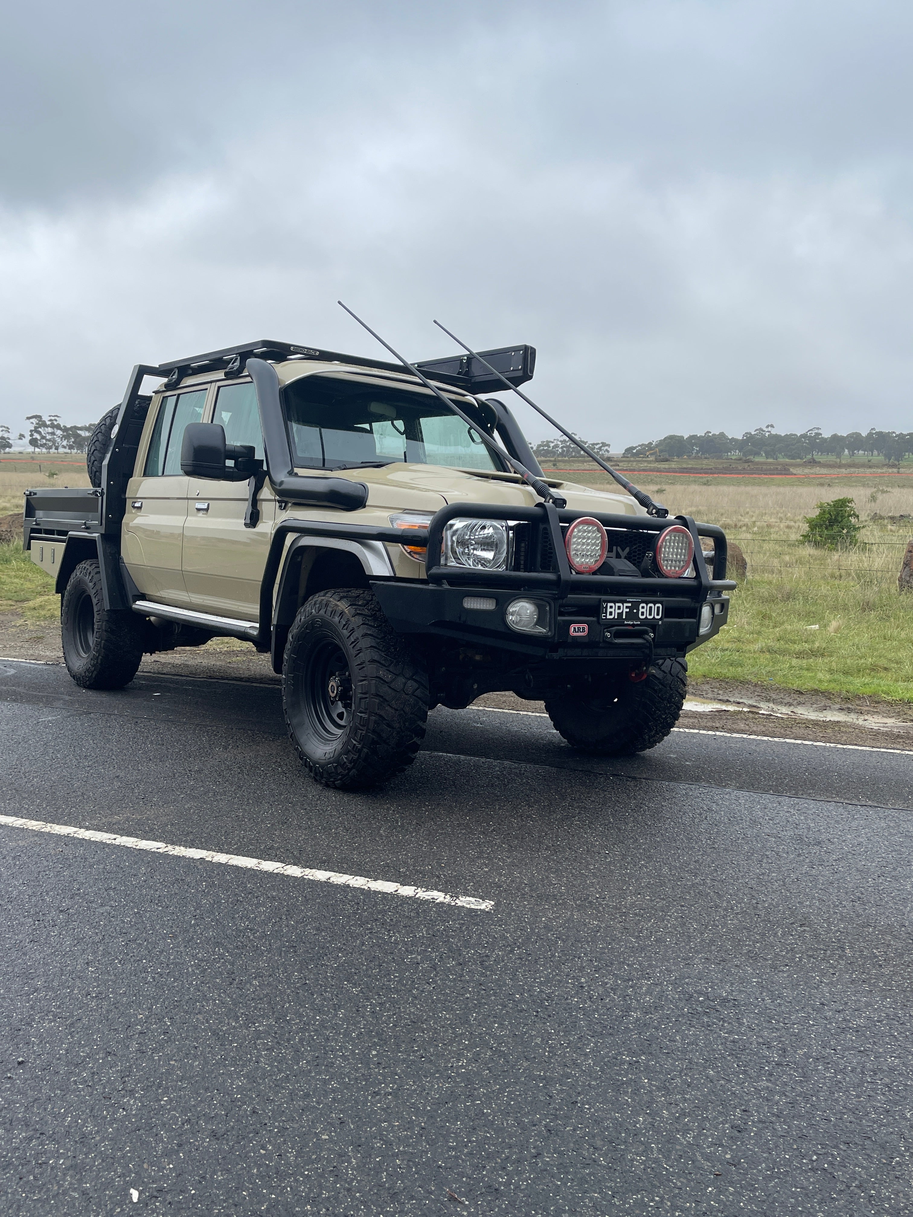 Toyota LandCruiser 76/78/79 Series 5 inch twin snorkels (pre-facelift) by Canna Fabrication