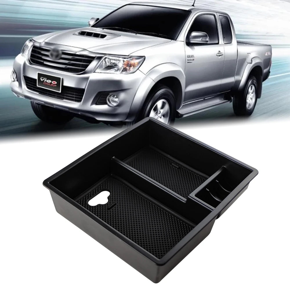 Hot Sale Car Center Console Armrest Storage Box Tray For Toyota Hilux VIGO Fortuner Innova 2004-2014 Armrest Center Storage Box