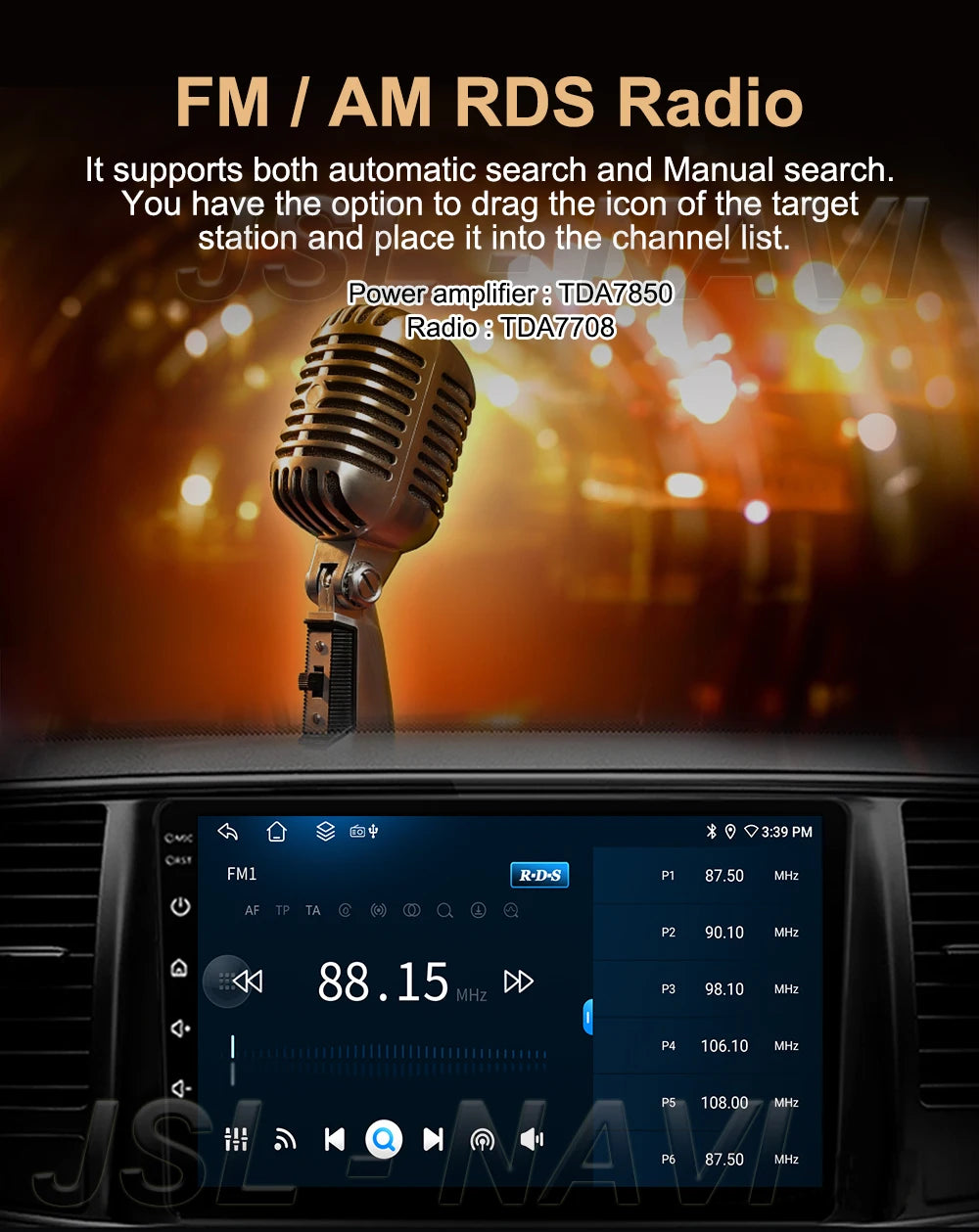 Android 15 Car Stereo GPS Multimedia Player for Toyota Hilux Revo/Vigo IMV (2016–2020) | Wireless CarPlay & Android AutoCar & Automotive Accessories