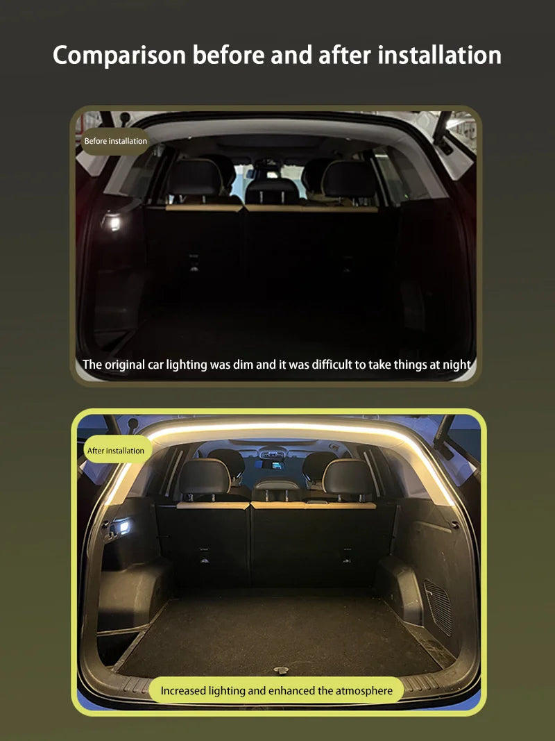 Xiaomi Wireless LED Car Trunk Light Strip Auto Sensing Interior Ambient Tailgate Lamp