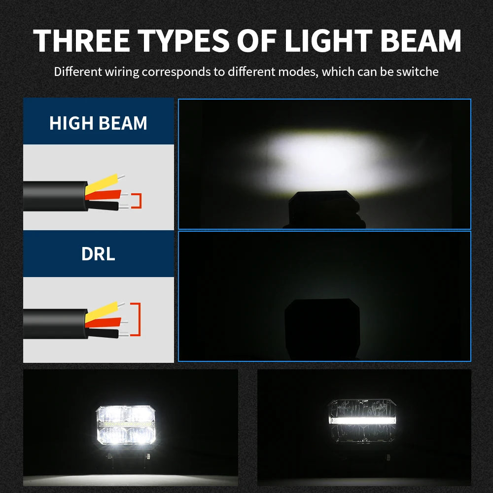 4 Inch NLpearl LED Work Light Bar Off Road Spot Beam Lamp for Car Truck ATV 4x4