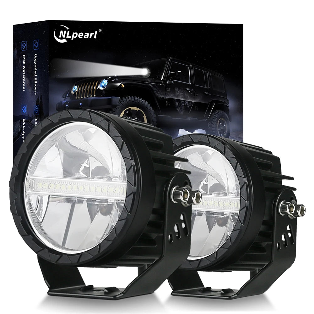 4 Inch NLpearl LED Work Light Bar Off Road Spot Beam Lamp for Car Truck ATV 4x4