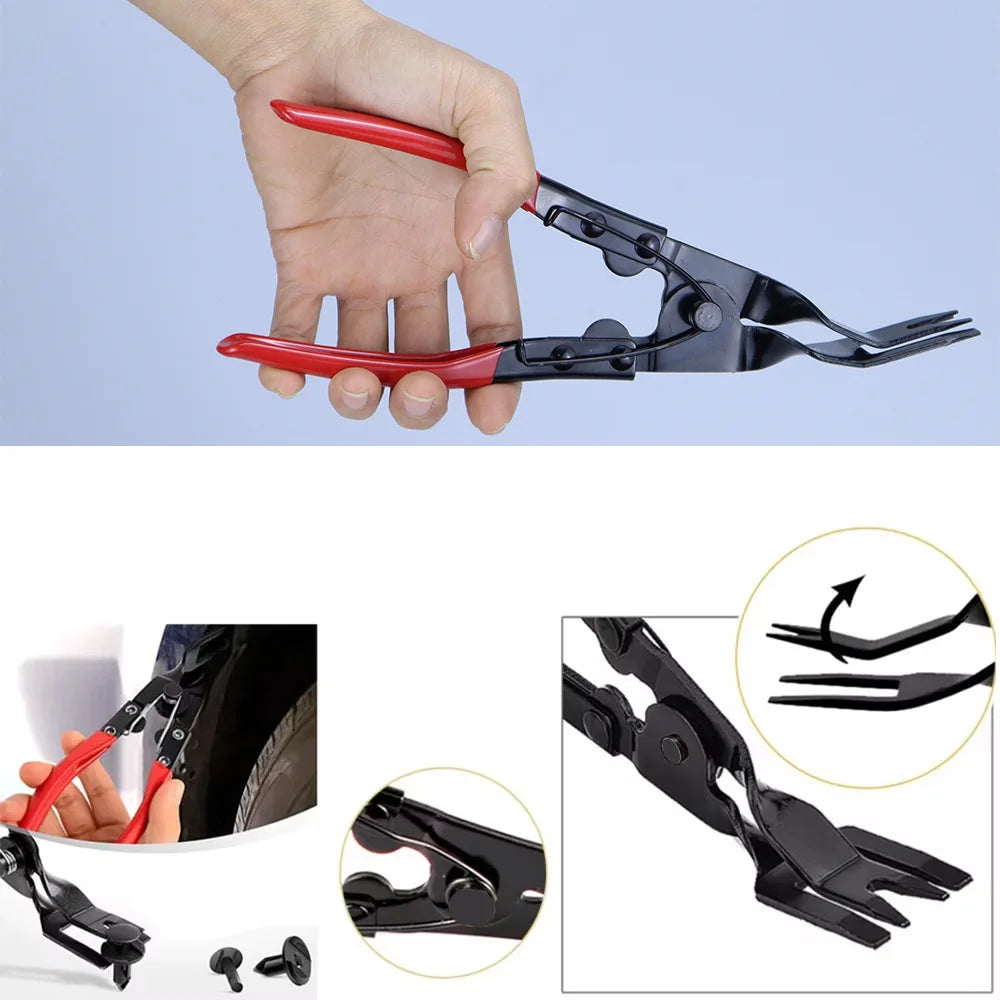 Car Trim Removal Tool Kit – Auto Panel & Fastener Clip Pliers Set for Door, Dash, Upholstery & Push Pins | Automotive Pry & Repair Tool