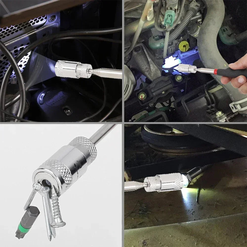Telescopic Magnetic Pickup Tool – Adjustable Magnet Pen for Nuts, Bolts & Screws