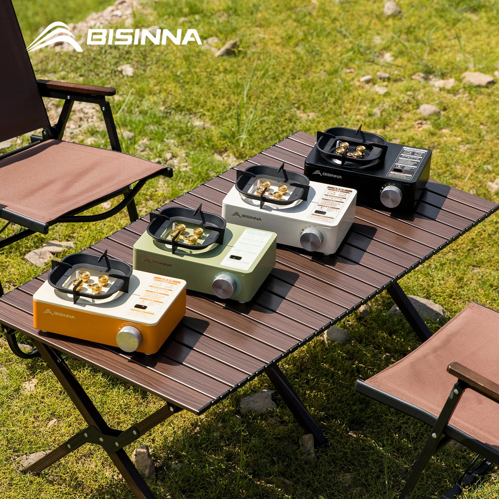 BISINNA 5800W High-Power Portable Camping Gas Stove – Outdoor Cassette Burner for Hiking, Trekking & Picnic