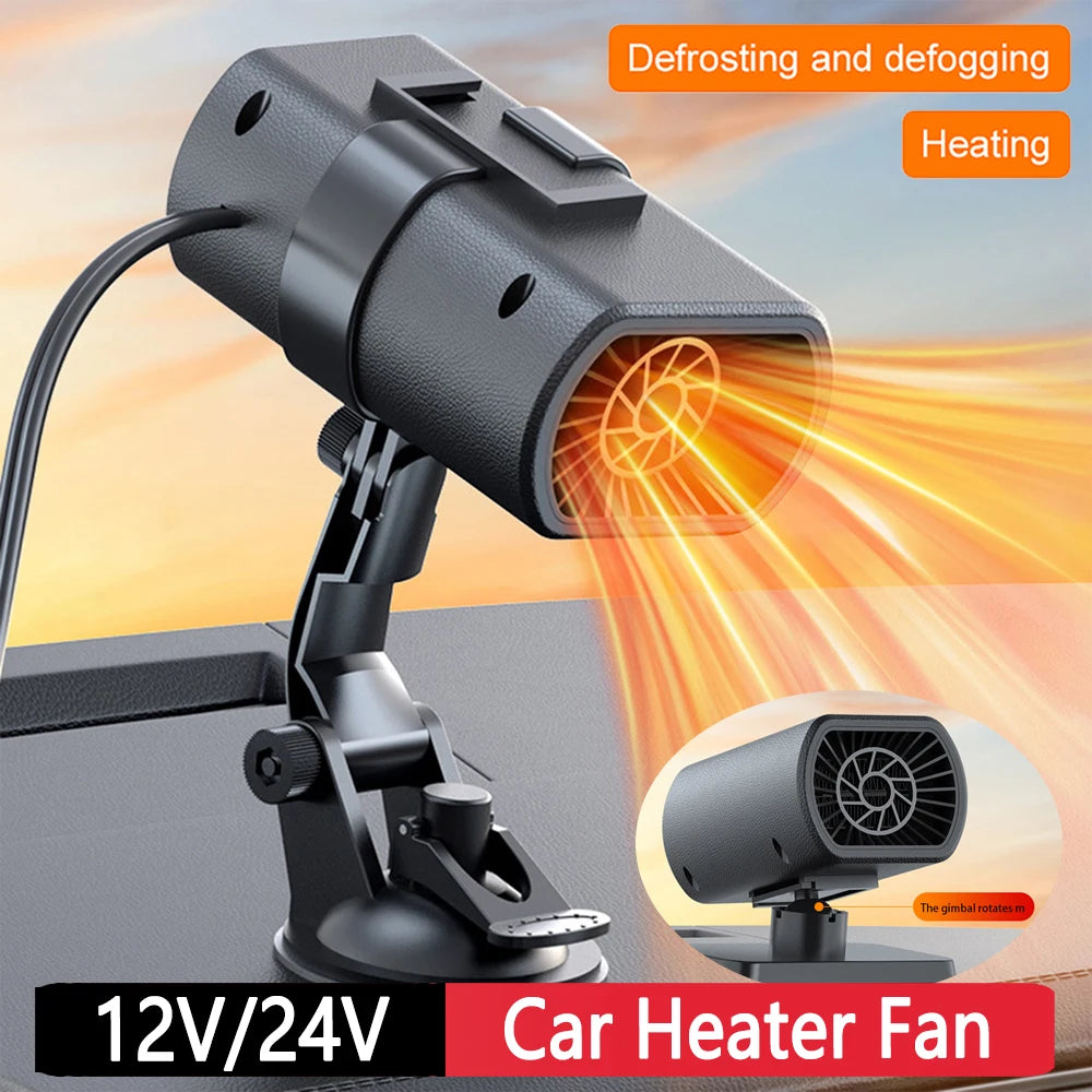 200W/150W Car Heater Fan 12V/24V – Portable Windshield Defogger & Defroster | Fast Heating Anti-Fog Demister for Winter DrivingCar & Automotive Accessories