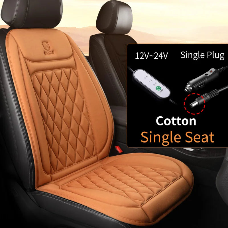 Fast Heating 12-24V Car Seat Cover Electric Heater 25W Flannel Winter Pad Cushion