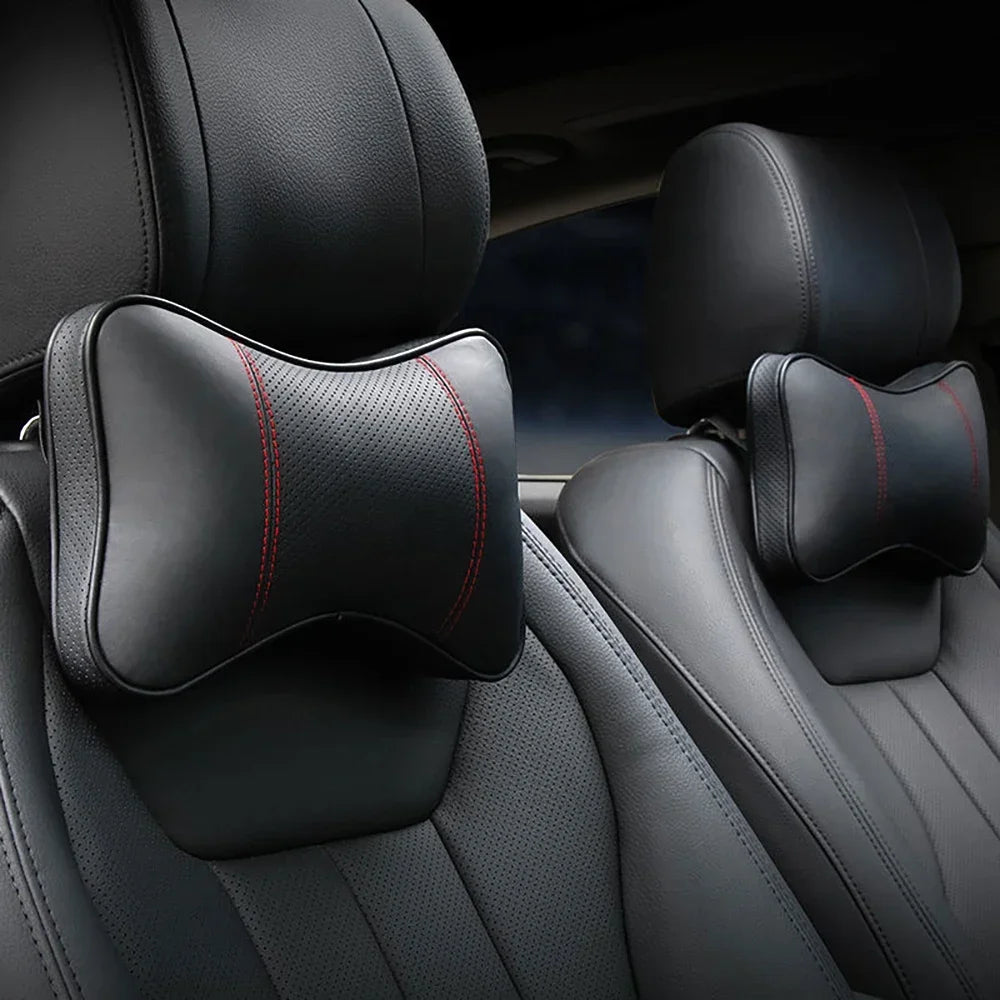 Universal Car Neck Support Leather Cushion